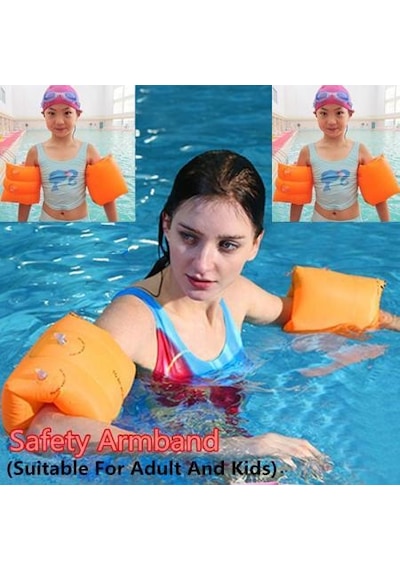 Technosmart Kolluk Yüzme Şişme Simit Her Yaş Turuncu