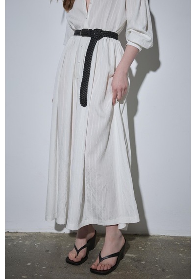 Suud Collection Ekru Anette Gömlek Elbise