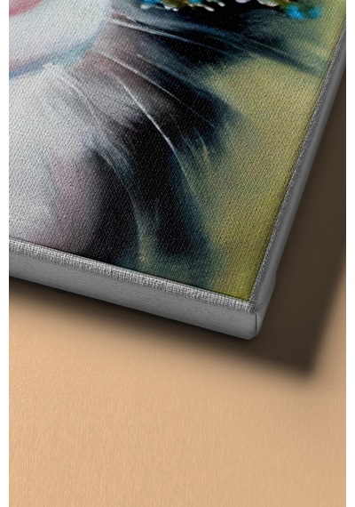 Webstyle Sayılarla Boyama Seti Kasnaklı Kedi Ve Kelebek 50 X 65 Cm
