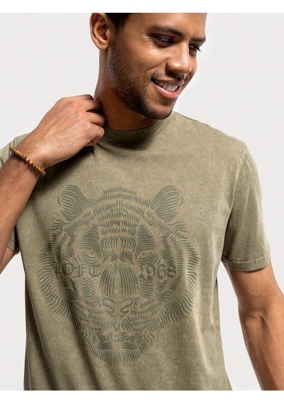 LOFT Regular Fit Erkek Tshirt K.kol Lf2036436 Q1.v1 Haki