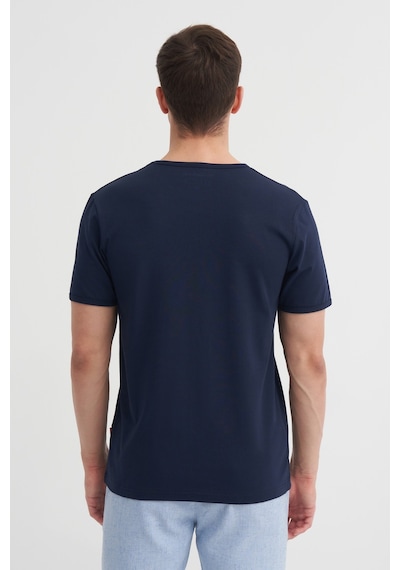 Cazador Erkek Lacivert Bisiklet Yaka T-shirt 46180 Lacivert