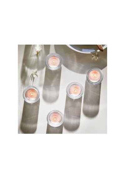Ikea 30 Lu Yasemin,zambak Kokulu Mum Çiçek Kokusu Mini Mum 3.8 Cm Açık Pembe Çok Renkli