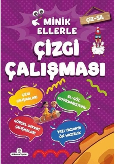 Çiz - Sil Minik Ellerle Çizgi Çalışması Kalem Hediyeli - Fglt-801525