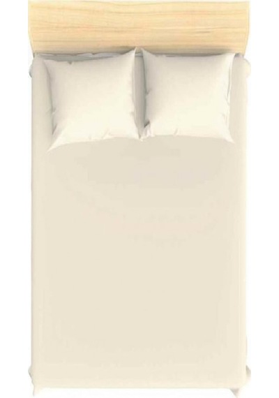 Altın Karma Havlu Lastikli Çarşaf Takımı 180x200 Cm 2 Adet 50x70 Cm Yastık Kılıfı Krem