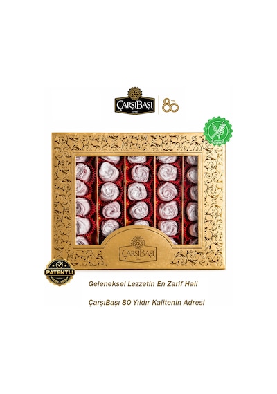Glutensiz Roselight Artizan Aromalı Patentli Türk Gül Lokumu 600 Gram