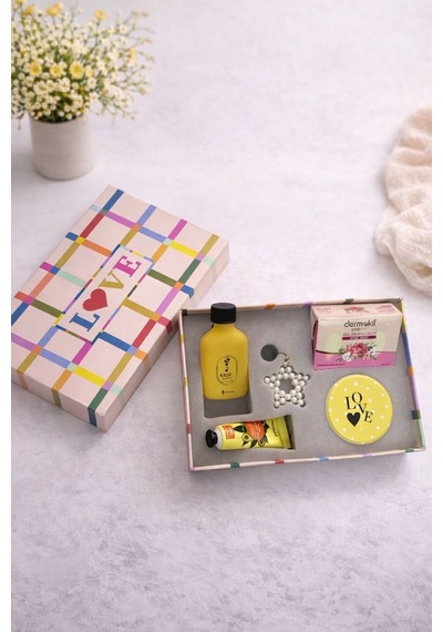 Dekoratif Kutu - Love Hediye Set