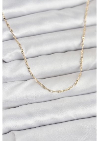 Cm 14k Gold Renk Gemici Zincir Model 60 Cm Kadın Kolye - Lisinya altın