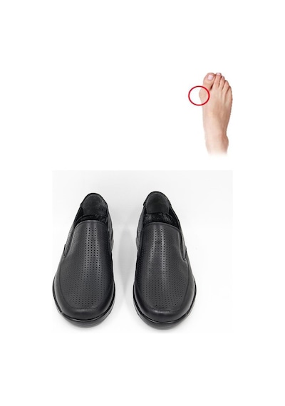 Ceyo 9925-49 Erkek Comfort Ayakkabı - Siyah Siyah
