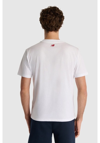New Balance Erkek Tişört Beyaz