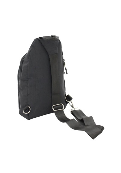 Ogdo - Tek Omuz Askılı Krinkle Sırt - Göğüs Çantası - Body Bag - 4925 Siyah
