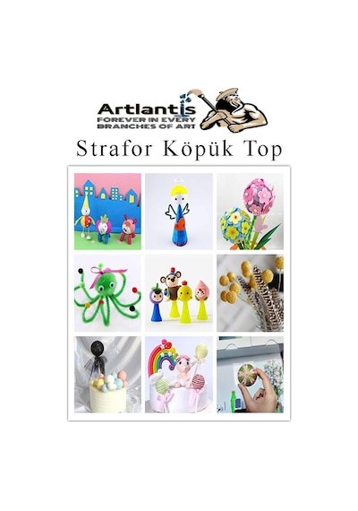 Strafor Köpük Top 5 Cm 5 Adet Köpük Top Küre Toplar Yuvarlak Strafor Köpük Top Okul Deney Hobi Sanat