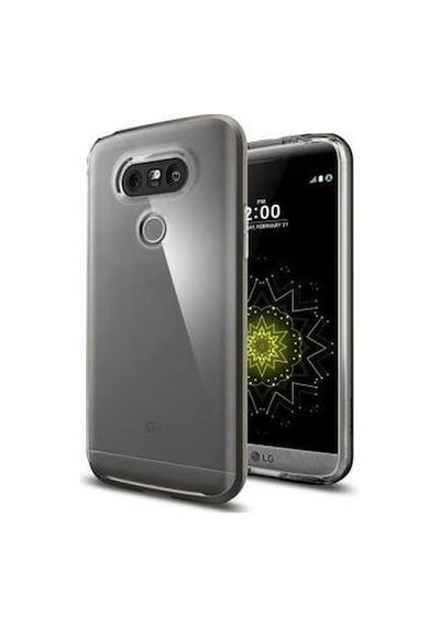 Spigen G5 İle Uyumlu Kılıf Neo Hybrid Crystal Gun Metal Gri