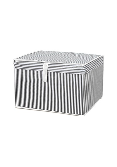 4 Adet Kapaklı Çok Amaçlı Hurç Saklama Kutusu Organizer Mini 40 X 30 X 26 Cm Gri Gri