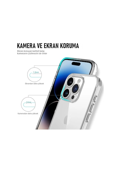 Bix Apple Uyumlu iPhone 14 Pro Max Nebula Aqua Transparan Ultra Şeffaf Kılıf Çizilmeye Dayanıklı Tam Kapsamlı Koruma Şeffaf Bix Apple Uyumlu iPhone 14 Pro Max Nebula Aqua Transparan Ultra Şeffaf Kılıf Çizilmeye Dayanıklı Tam Kapsamlı Koruma Şeffaf