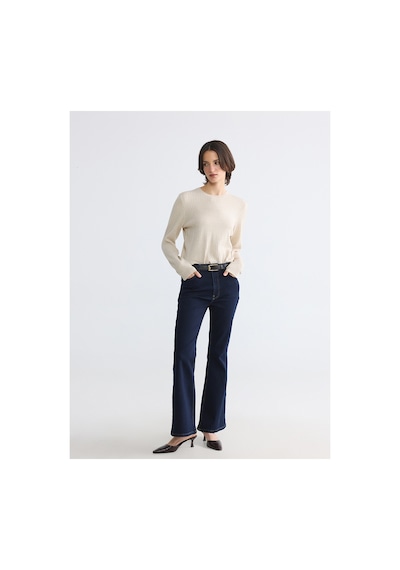 LC Waikiki Alıta Cıty Farkıyla İndigo Denim Düz İspanyol & Flare Yüksek Bel İspanyol Paça Kadın Jean İndigo - 925399781 İndigo LC Waikiki Alıta Cıty Farkıyla İndigo Denim Düz İspanyol & Flare Yüksek Bel İspanyol Paça Kadın Jean İndigo - 925399781 İndigo