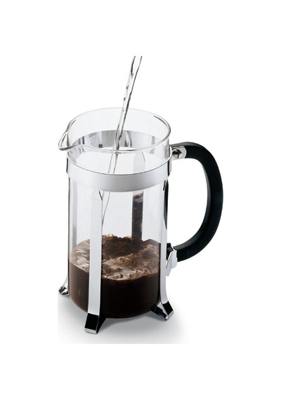 Caffettıera Kahve Demleme Aparatı, French Press Sistemi, Sabit Paslanmaz Çelik Filtre, Siyah, 1 Litre Diğer