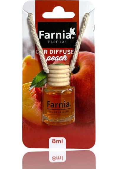 Farnia Yüksek Esanslı Askılı Araç Kokusu Edp Parfüm Şeftali 8 Ml 3 Adet Avantaj Paketi