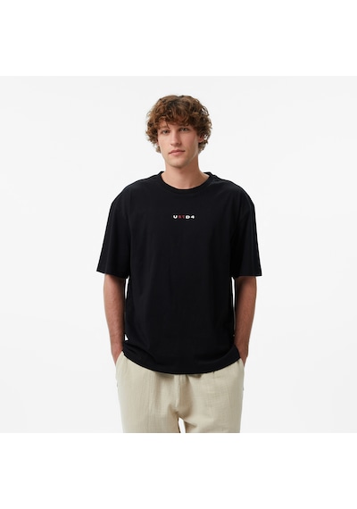 Unıted4 Regular Fit Erkek Siyah T-shirt Yutot