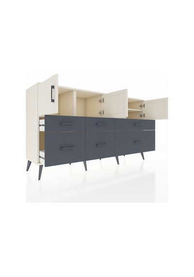 Hyperion Konsol 4 Raflı 6 Çekmeceli 4 Kapaklı 176x44x99 Aytaşı-ay Aytaşı-aytaşı/antrasit Hyperion Konsol 4 Raflı 6 Çekmeceli 4 Kapaklı 176x44x99 Aytaşı-ay Aytaşı-aytaşı/antrasit
