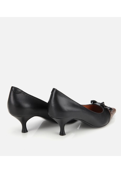 Hotiç Kadın Deri Siyah Fiyonk Detaylı İnce Topuklu Stiletto 01ayh313670a141 Siyah