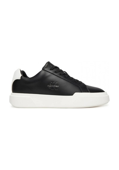 Calvin Klein Chunky Cupsole Bağcıklı Deri Erkek Siyah Sneaker Ym0ym01344-06w Siyah