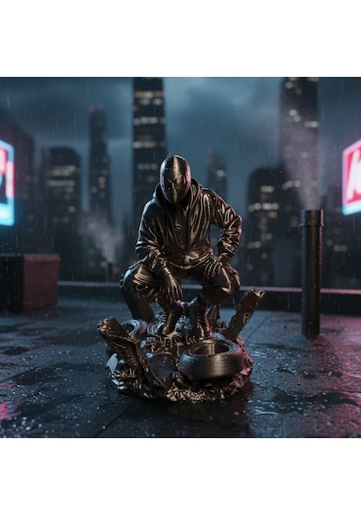 Marvel Spider-man Dekoratif Masaüstü Aksesuarı - Koleksiyonluk Aksiyon Figürü 11x8,6 Cm
