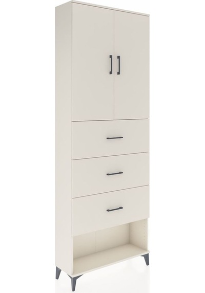 Arges Dolap 3 Raflı 3 Çekmeceli 2 Kapaklı 88x30x243 Aytaşı-ay... Aytaşı