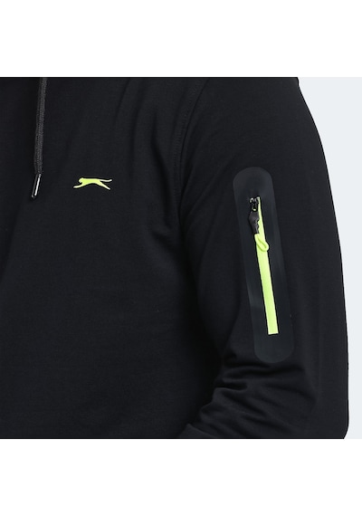 Slazenger OZZY IN Erkek Sweatshirt Siyah