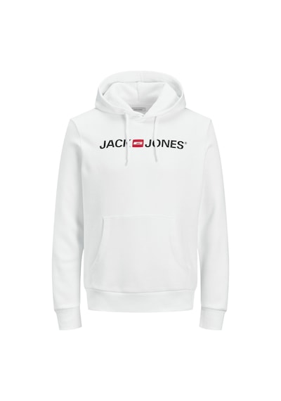 Jack & Jones Kapüşonlu Logolu Sweatshirt- Corplogo 12137054 White Beyaz Jack & Jones Kapüşonlu Logolu Sweatshirt- Corplogo 12137054 White Beyaz