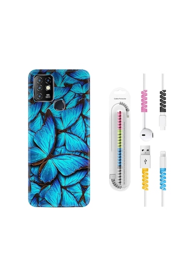 Infinix Hot 9 Kılıf Kablo Koruyuculu Owl 1351