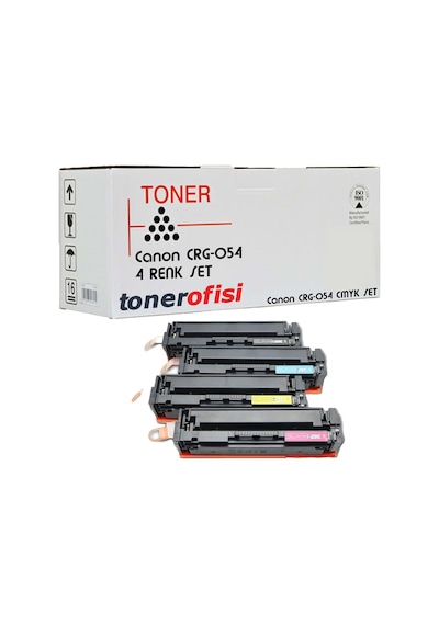 İ-sensys Mf-641cw Uyumlu Crg-054 Cmyk 4 Renk Set Toner Kartuş Takımı