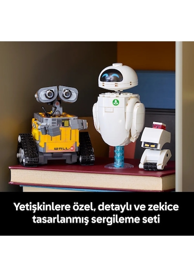 LEGO® ǀ Disney ve Pixar WALL-E ve EVE 43279 - Yetişkinler için Animasyon Film Temalı Koleksiyonluk Model Yapım Seti (811 Parça)
