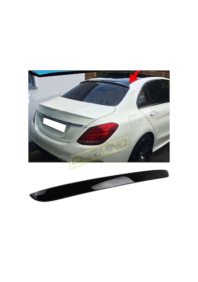 Mercedes C Serisi W205 Cam Üstü Piano Black Spoiler