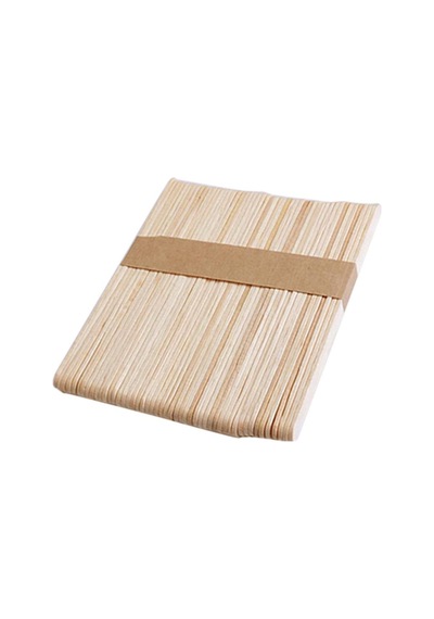 Homyl 50 Adet Düz Ahşap Çubuk Dondurma Çubukları Dıy 114x10x2mm