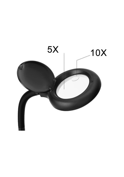 Esnek 5x /10x,40 Led Işıklı Büyüteç ,lamba Büyüteç Okuma, Çalışma Lehim Masa Lambası A808