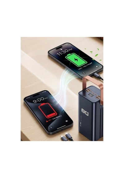 Astraltech Ultra Güçlü Powerbank 80000 Mah Çoklu Cihaz Şarj Destekli Led Ekranlı Taşınabilir Batarya Çr