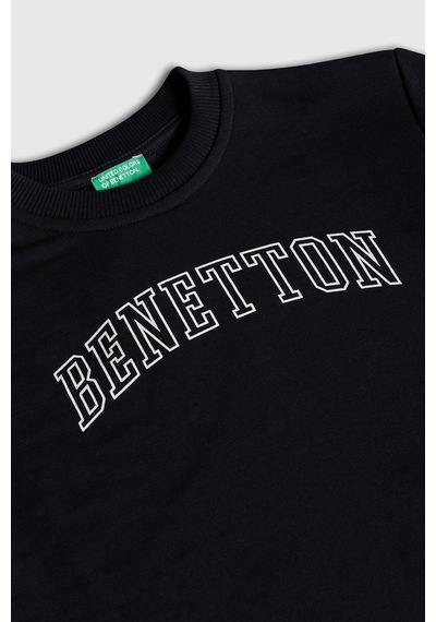 United Colors Of Benetton Erkek Çocuk Sweat Bnt-b23342 Siyah