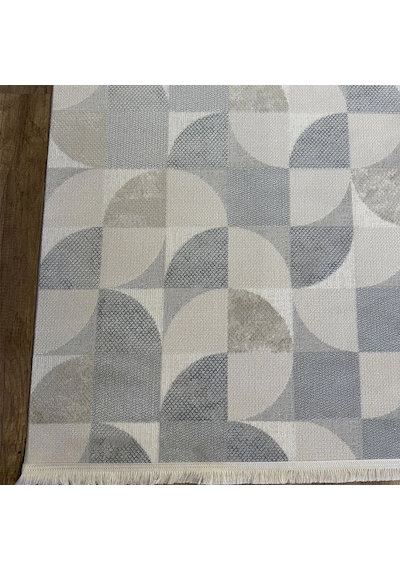 Hoom Rugs Grandy 5210 Vizon Kaymaz Pamuk Taban Modern Halı Vizon