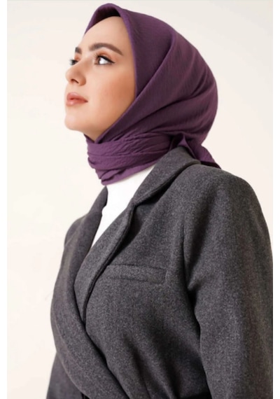 Melodi Scarf Kadın Tesettür Mio Caz Eşarp Hijab Lavanta Lavanta
