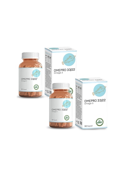 Omepro 3322 Omega 3 Balık Yağı(Trigliserit ) 90 Kap x 2 Ade
