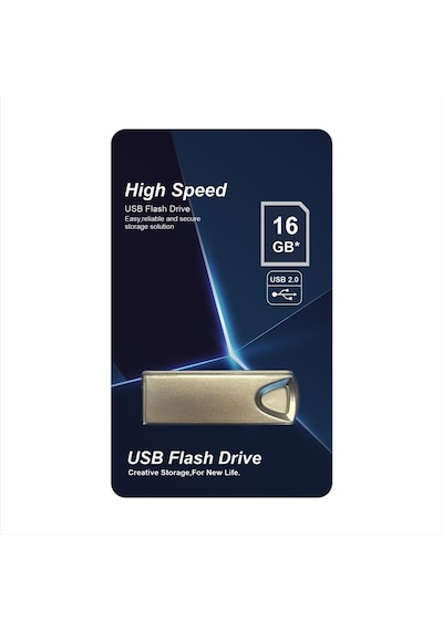 Elba 16gb Metal 2.0 Usb Flash Bellek
