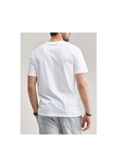 Tarzsokak Unisex Baskılı Oversize Beyaz