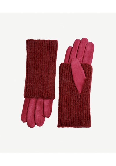 Yargıcı Triko Bilekli Kumaş Eldiven 25kked2006x 016 Bordo