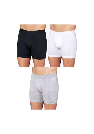 Huma One Erkek Lycralı Düz Boxer 2170 Gri