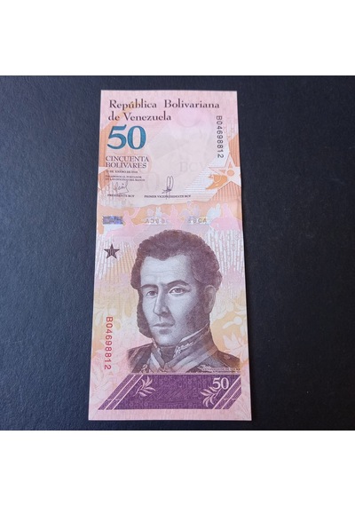 Escoines 3996368f560a5a5174 2018 Venezuela 50 Bolivar Çil