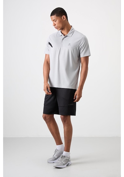 Tommy Life Gri Polyester Nefes Alan Dokulu İnce Esnek Standart Fit Polo Yaka Erkek Performans T-shirt - 88402 Gri Tommy Life Gri Polyester Nefes Alan Dokulu İnce Esnek Standart Fit Polo Yaka Erkek Performans T-shirt - 88402 Gri