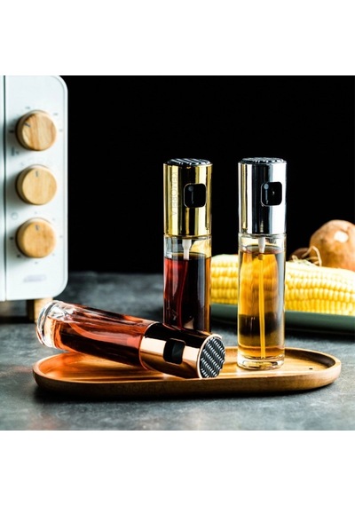 Biishe 100ml Kapasiteli Şeffaf Spreyli Yağdanlık Sosluk Yağ Püskürtücü Yağ Şişesi Çok Renkli