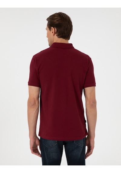 Pierre Cardin Erkek Bordo Tişört Basic 50306448-vr014 Bordo