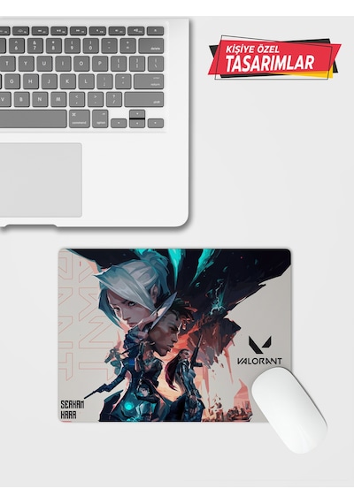 Oyuncular İçin Valorant Tasarımlı Kişiye Özel Mouse Pad 21x17 Cm Mousepad