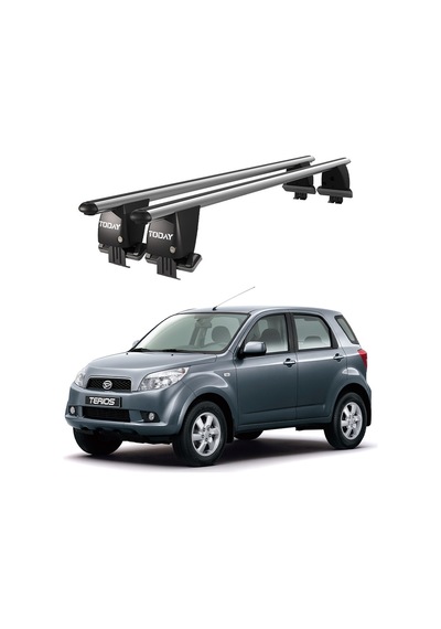 Royal Daihatsu Terios Iı 2006-2017 Uyumlu Gri Kilitli Ara Atkı Port Bagaj Tavan Barı